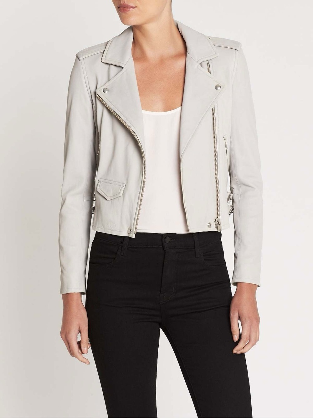 IRO Lambs Leather Ashville Moto Jacket
